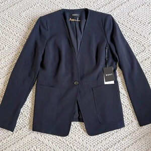 NWT DKNY Blazer Jacket Navy Blue | Navy Blue Blazer Jacket | DKNY Blazer | DKNY